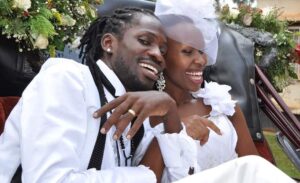 Bobi wine and wife wedding photos