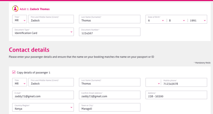 Jambojet Online Booking, How to Book Jambojet Plane Ticket Online