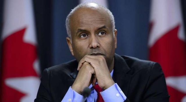 File image of Canadian Minister for International Development Ahmed Hussen. |Photo| Courtesy|
