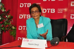 File image of Diamond Trust Bank (DTB) Group CEO Nasim Devji. |Photo| Courtesy|